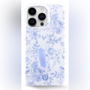 Blue Floral iPhone 14 Pro Max Loopy Case